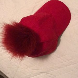Fluffy ball cap